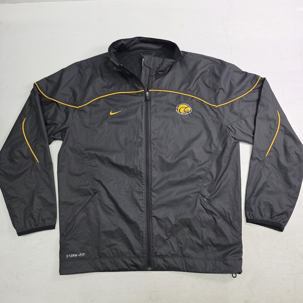 Nike Fit Storm NCAA Southern Miss Golden Eagles Full Zip Windbreaker Jacket Sz S